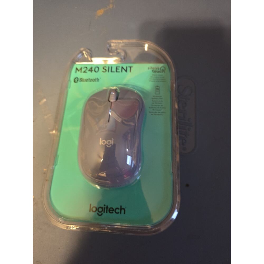 Logitech - M240 Silent Touch Bluetooth Mouse with Comfortable Shape - Blue